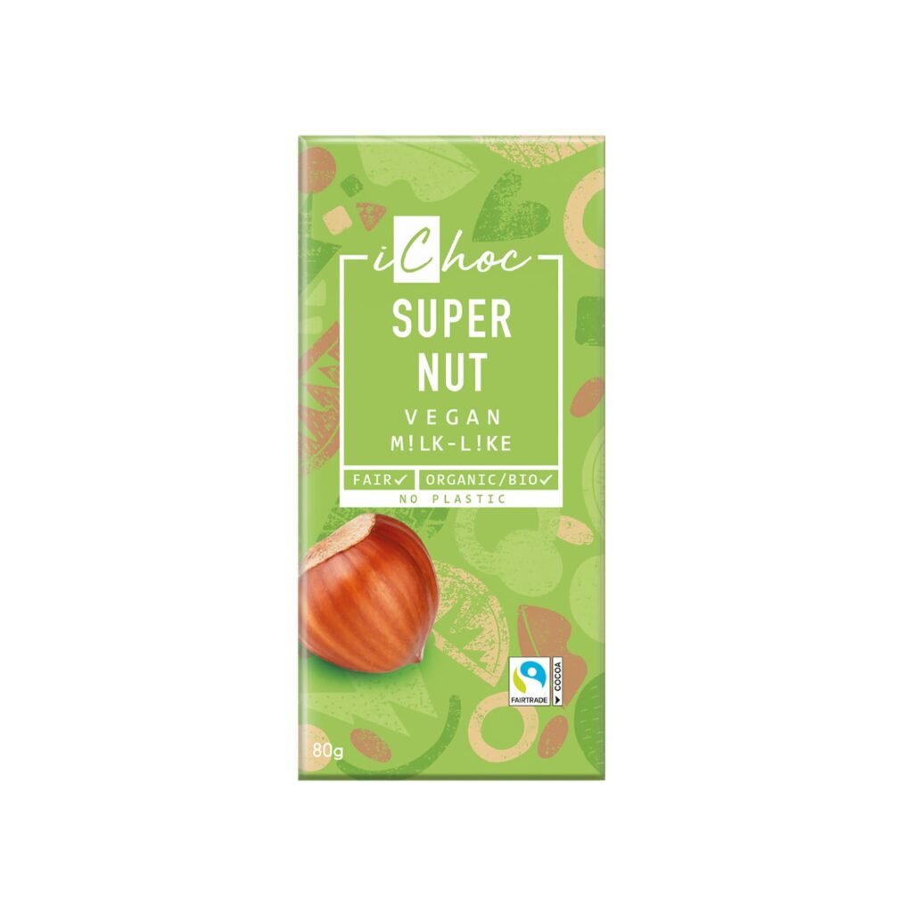 iChoc Chocolate Vegano con Avellana - 80 g