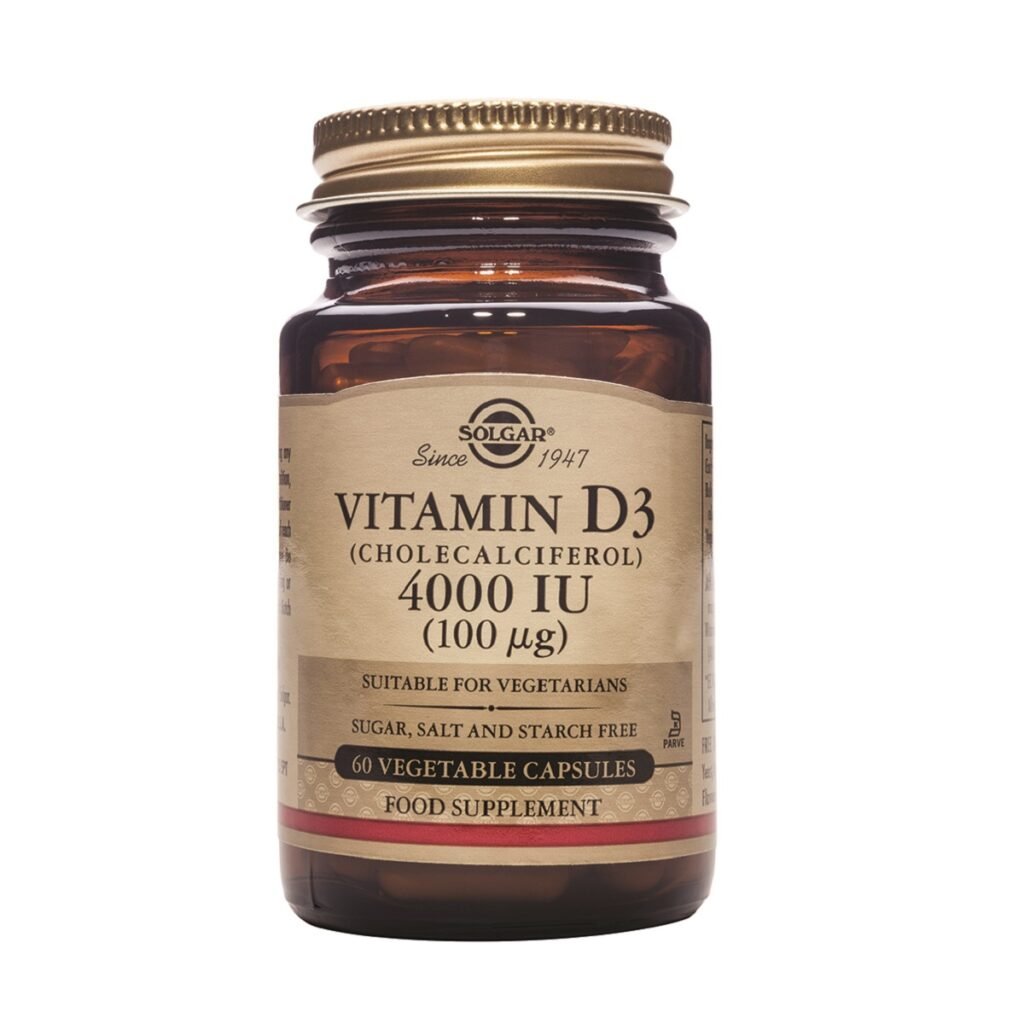Solgar Vitamina D3 4000 UI 100 mcg 60 cápsulas vegetales