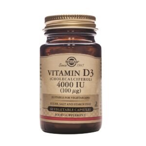 Solgar Vitamina D3 4000 UI 100 mcg 60 cápsulas vegetales