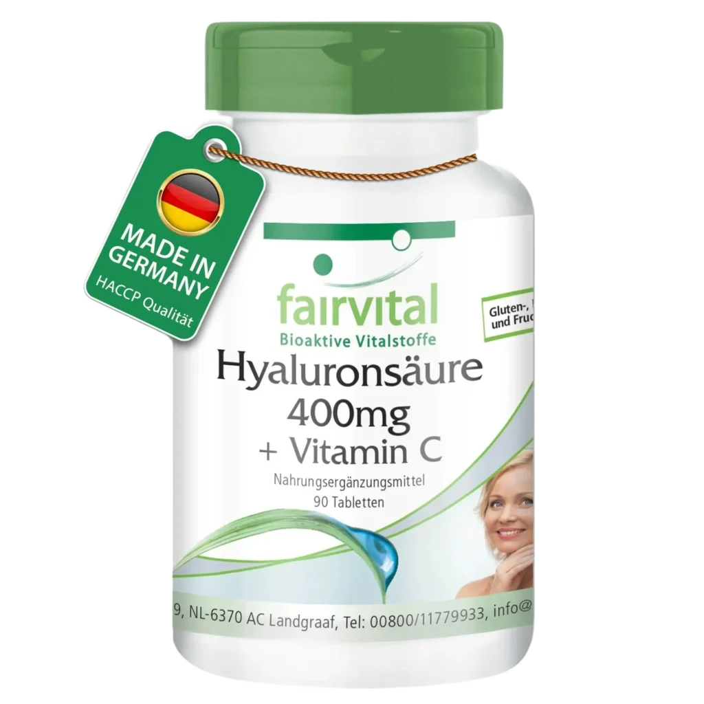 Ácido hialurónico 400 mg + Vitamina C 90 comprimidos