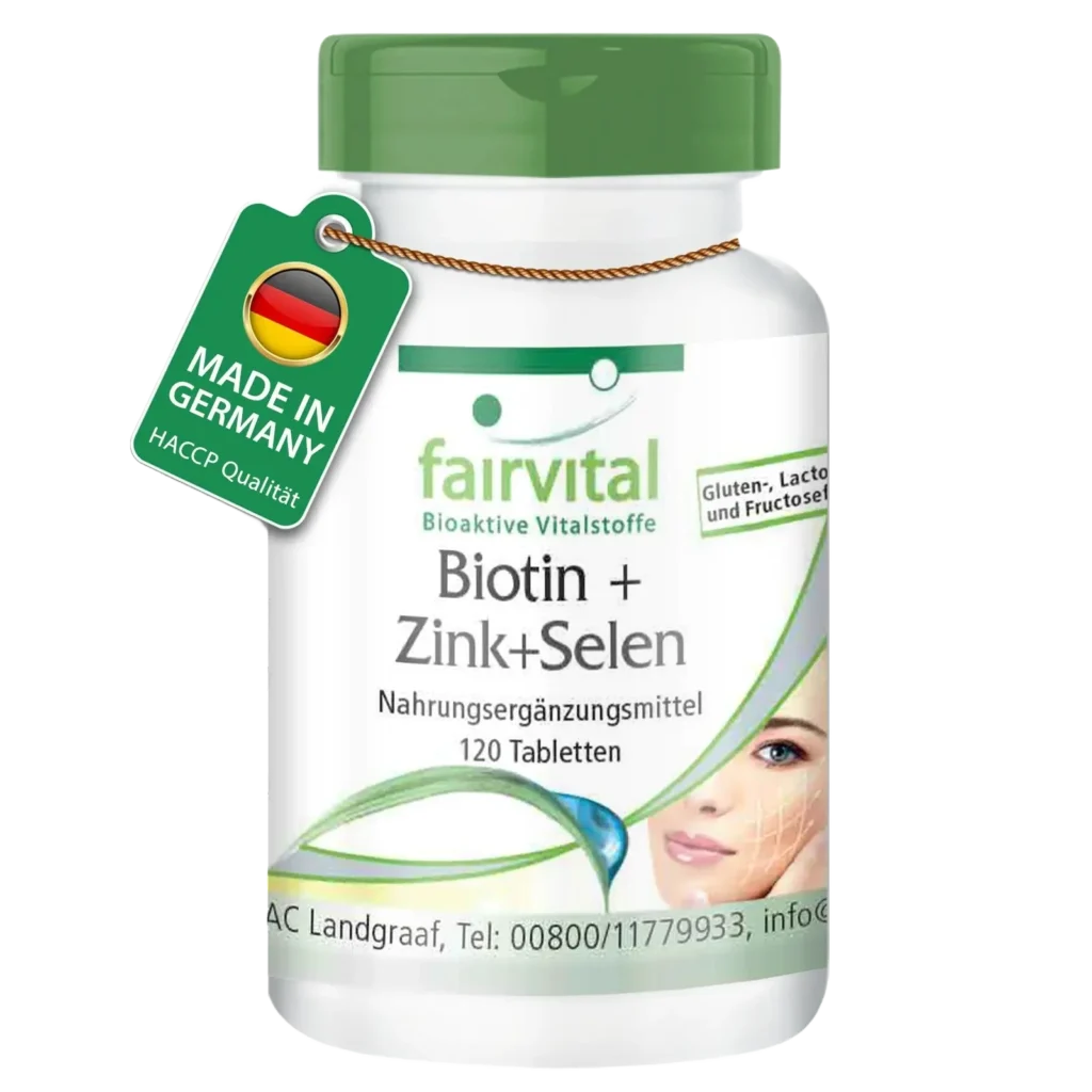 Biotina + Selenio + Zinc 120 cápsulas