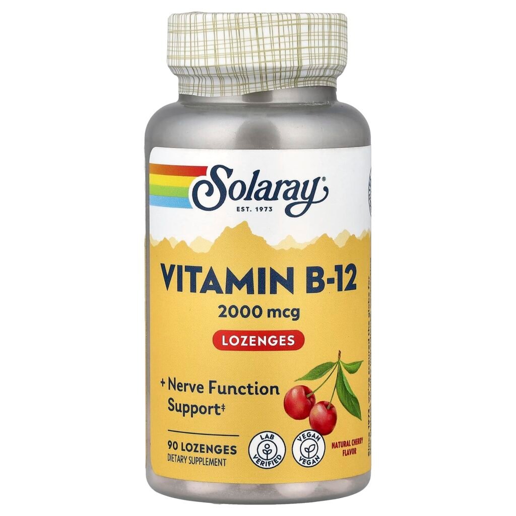 Vitamina B12 2000 mcg Solaray/KAL 90 sublinguales