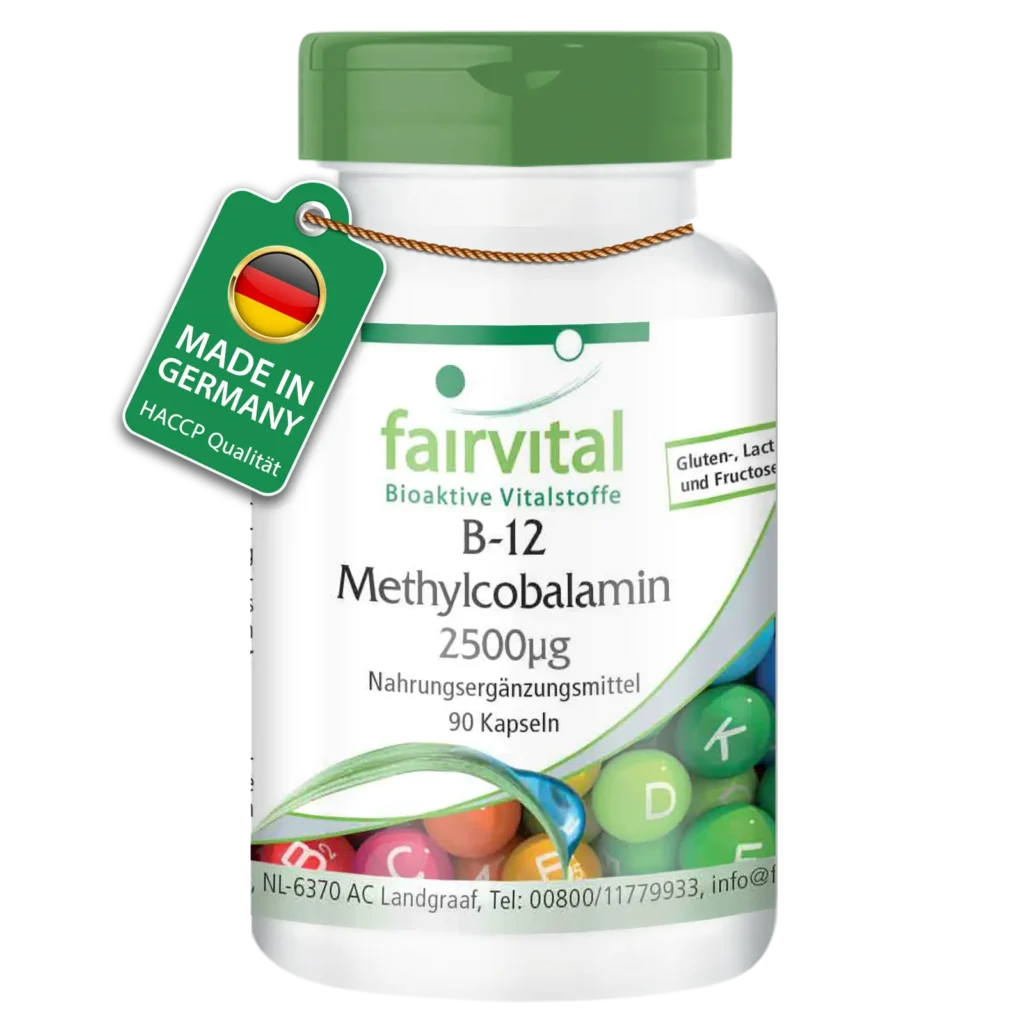 Vitamina B12 Metilcobalamina 2500 mcg 90 cápsulas