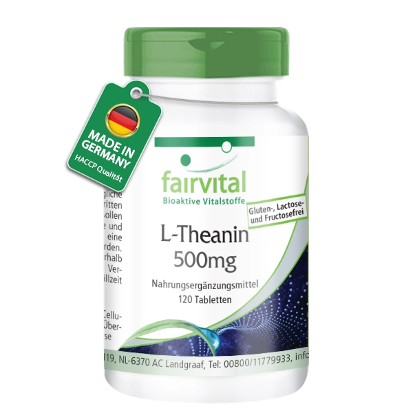 L-Theanina 500 mg 120 cápsulas