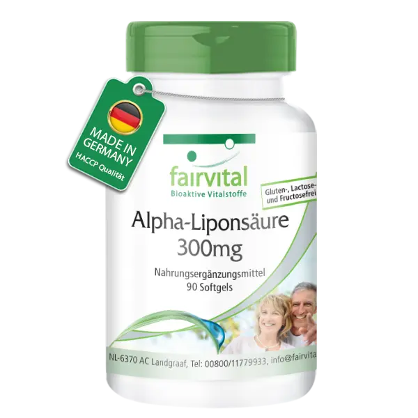 Ácido Alfa-Lipoico 300 mg 90 cápsulas blandas