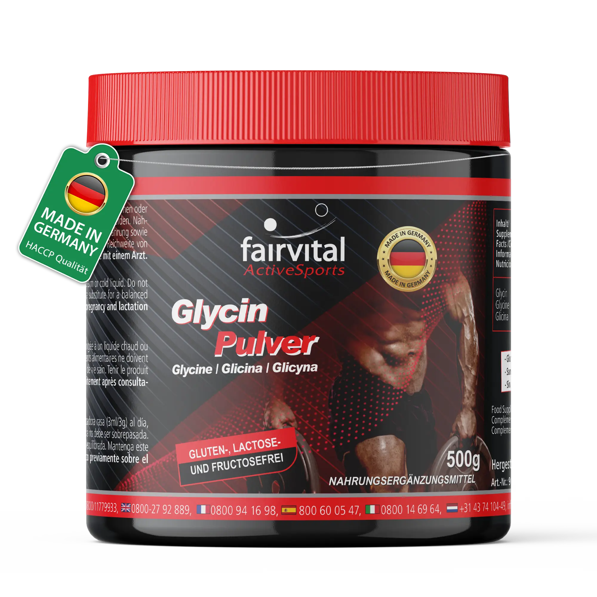 Glicina 500 g en polvo