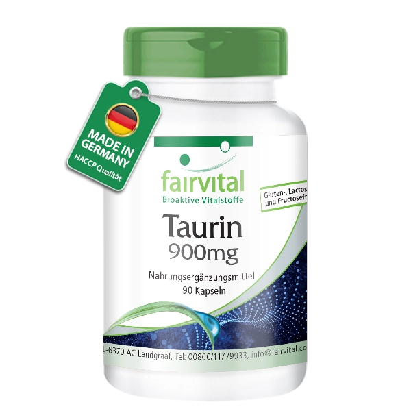 Taurina 900 mg 90 cápsulas
