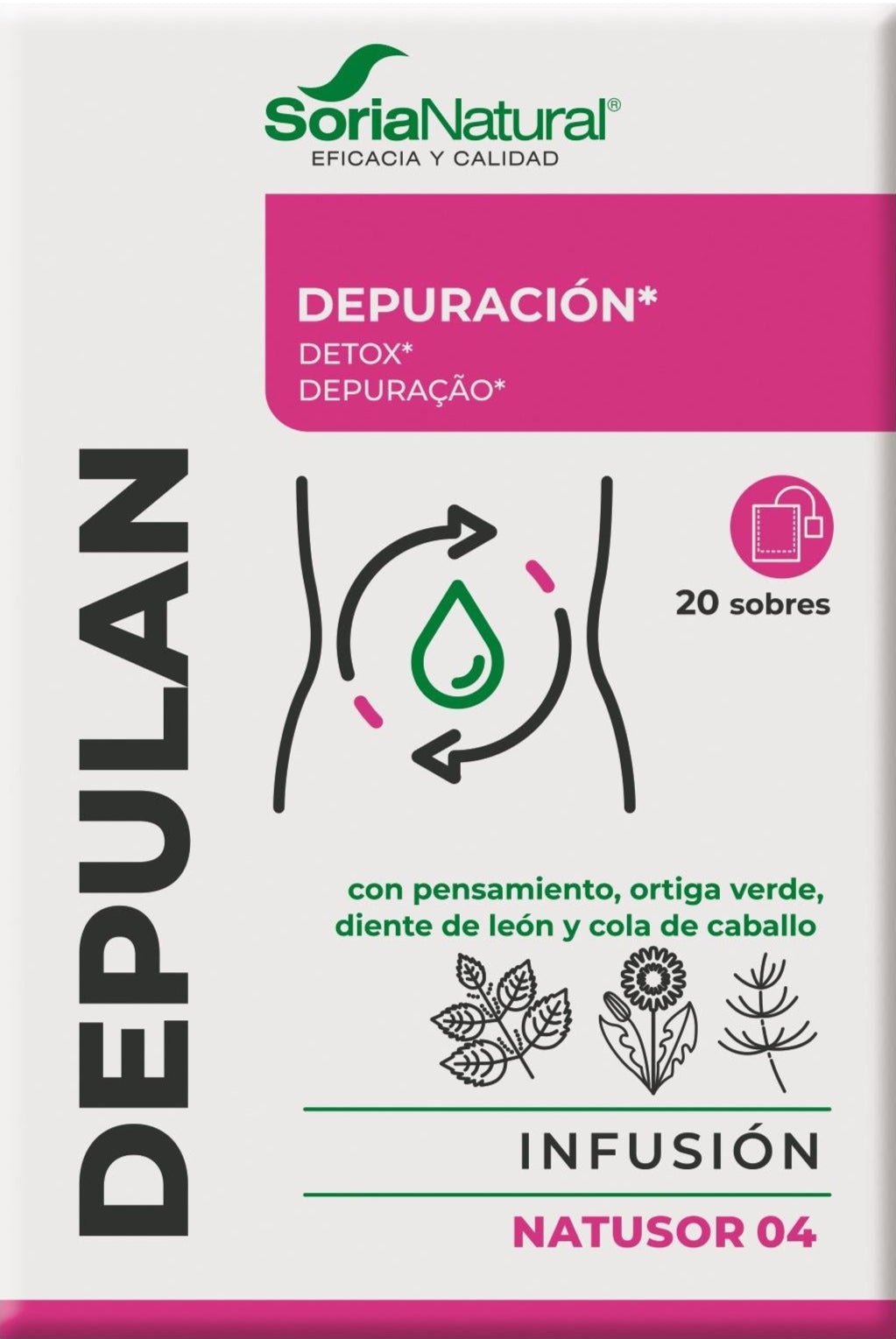 Natusor 4 Depulán Soria Natural 20 filtros