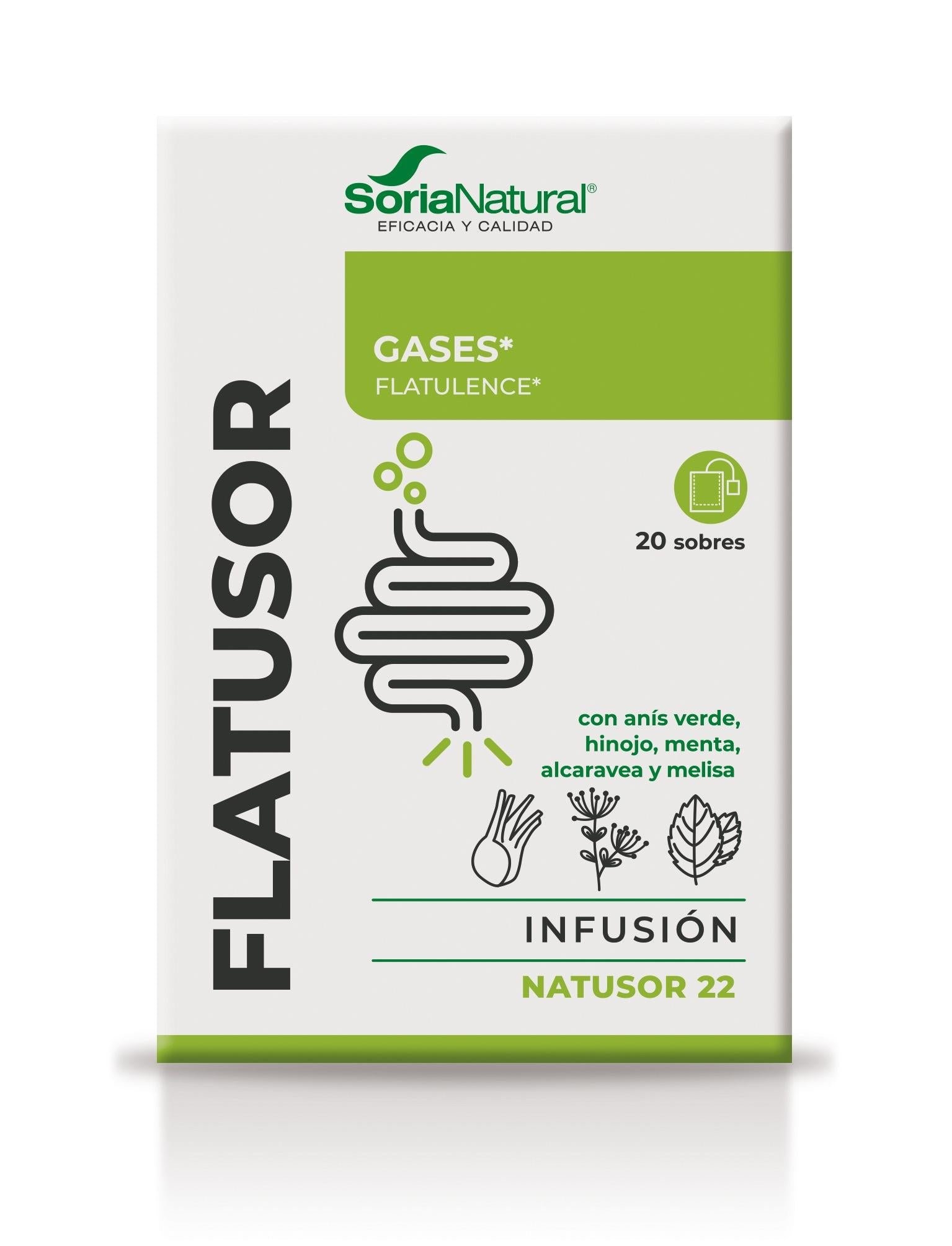 Natusor 22 Flatusor Soria Natural 20 filtros