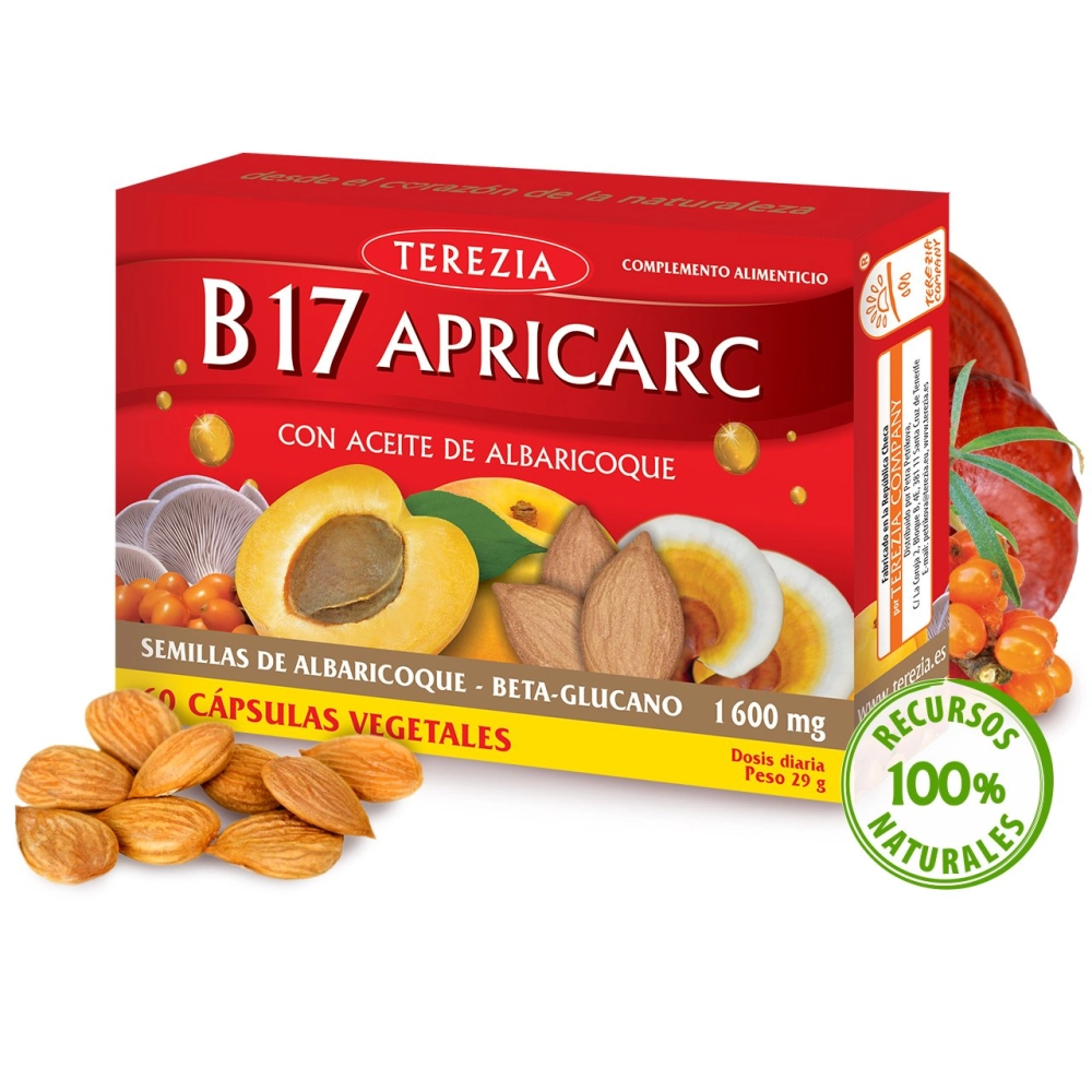 B17 Apricarc con aceite de semillas de albaricoque 60 cápsulas