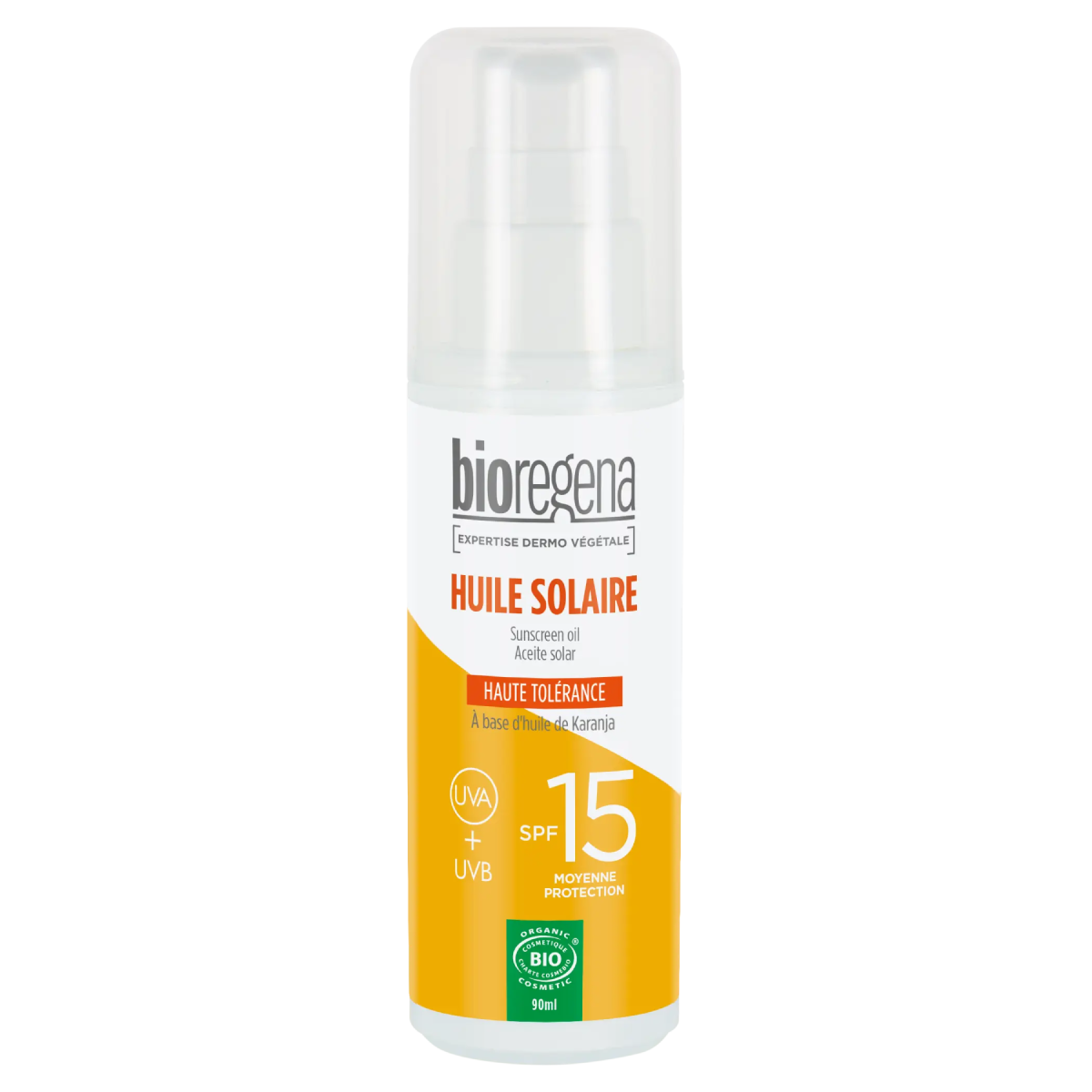 Aceite Solar SPF15 Hipoalergénico Bio 90 ml