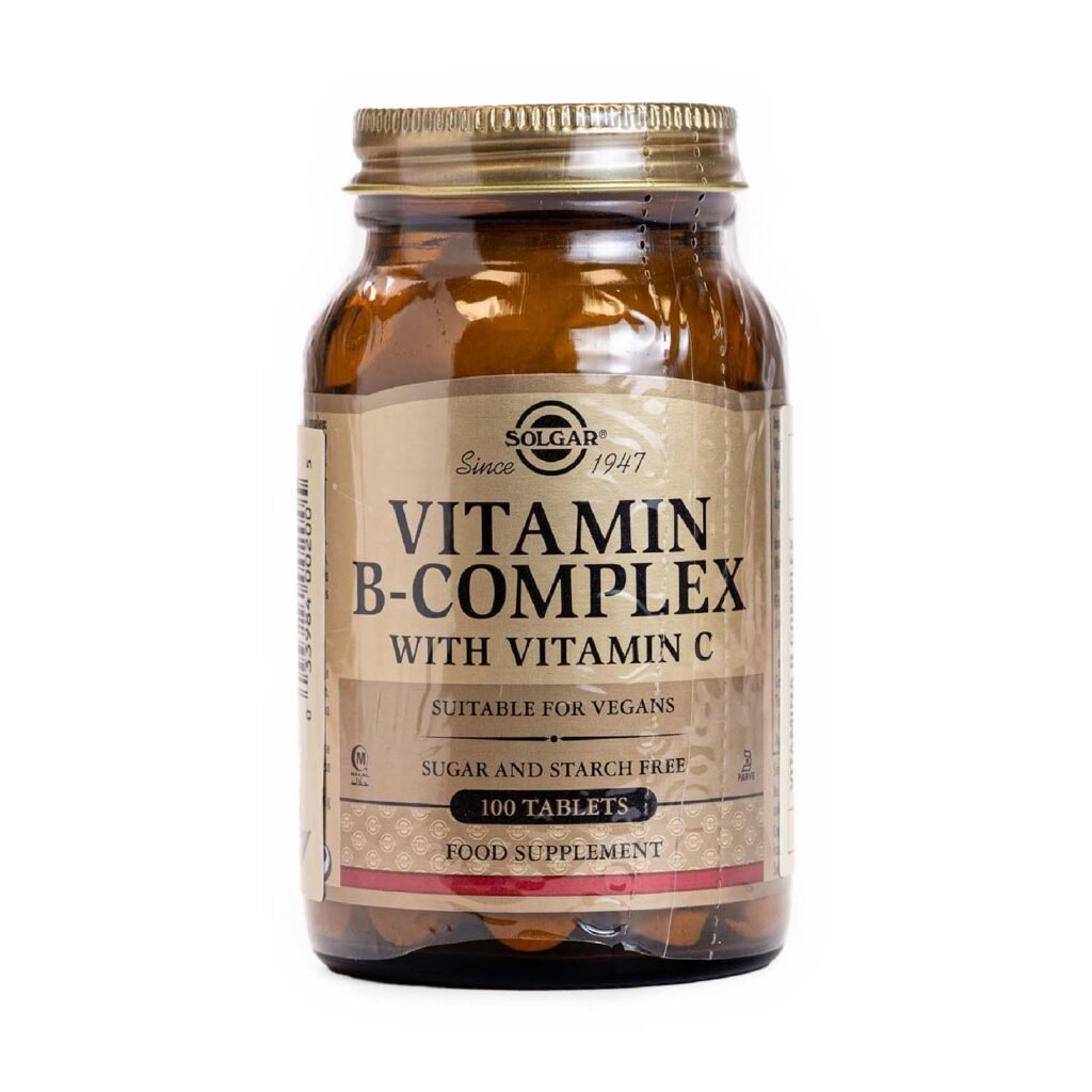 Solgar B Complex con Vitamina C 100 comprimidos